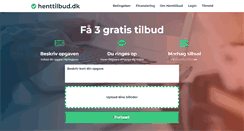 Desktop Screenshot of henttilbud.dk